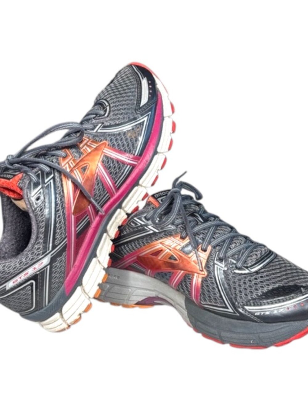 Brooks Adrenaline GTS 17 Women’s Size 10 Gray Pink Copper Running Shoes Athletic